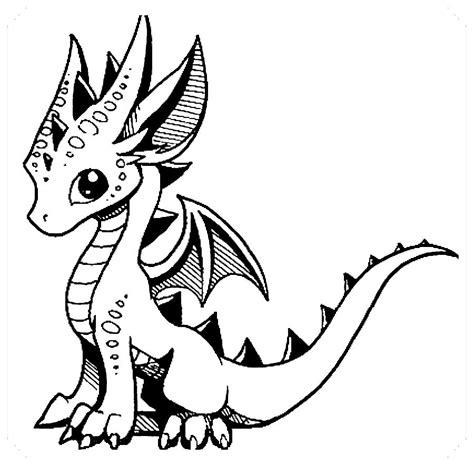 dragon para colorear|dibujos de dragones para imprimir.